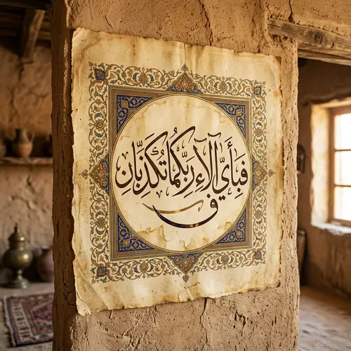 Antique Arabic Calligraphy: Quranic Verse Art