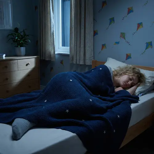 Peaceful Sleep of a 25-Year-Old Woman