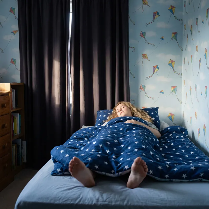 Peaceful Morning Sleep of a 25-Year-Old Woman