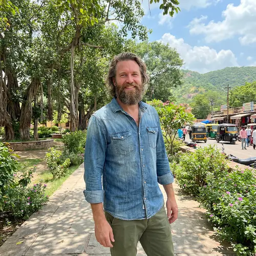 Confident Indian Man in Nature | Embracing Serenity