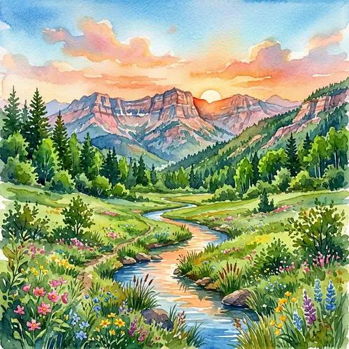 Beautiful Watercolor Landscapes of Nature