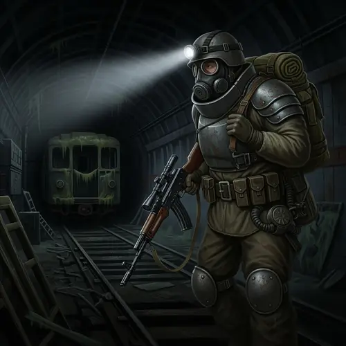 Stalker Art in Metro 2033 Style
