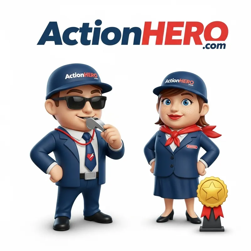 ActionHERO: Your Fun Business Coach Mascot