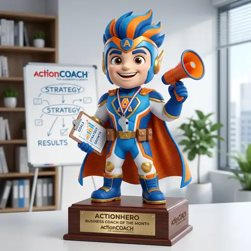 ActionHERO: Your Fun Business Coach Mascot