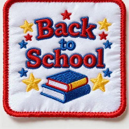 Colorful Back to School Sew On Patch