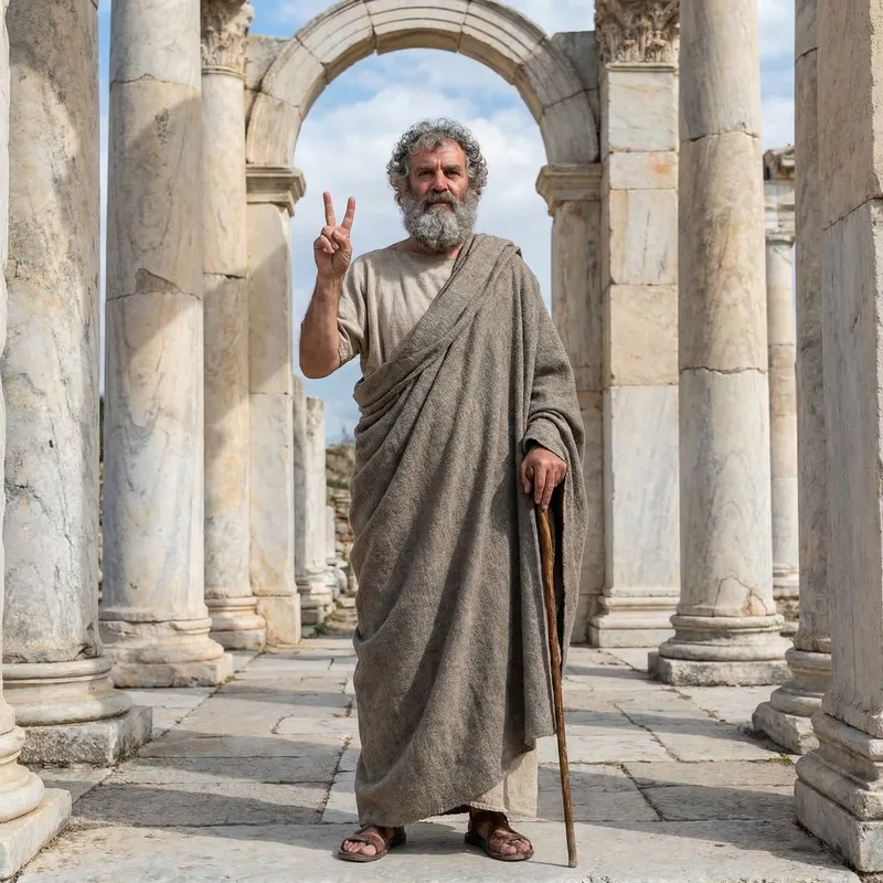 Aristotle Making Peace Sign - Unity and Harmony Aristotle Making Peace Sign - Unity and Harmony