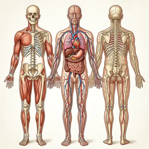 Human Full Body Anatomy Illustration