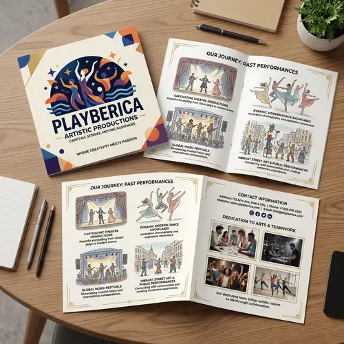 Playberica Artistic Productions – Creative Brochure Design