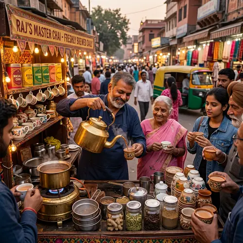 Masterful Tea Vendor Creating the Ultimate Tea Experience