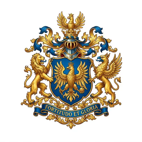 Golden Eagle Coat of Arms Design
