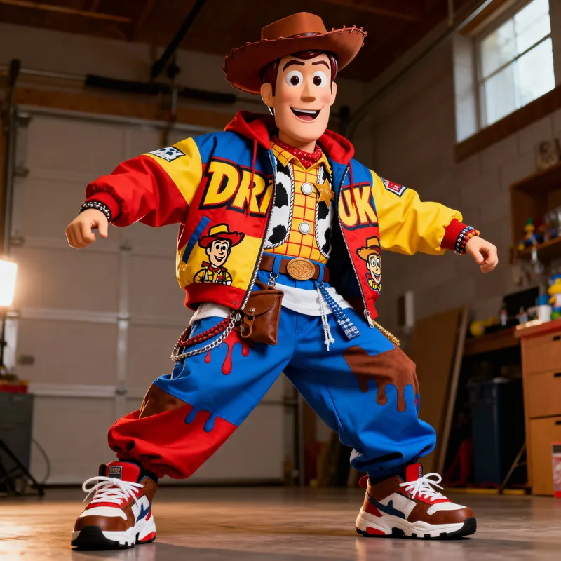 Toy Story Inspired Drip UK Mascot Design