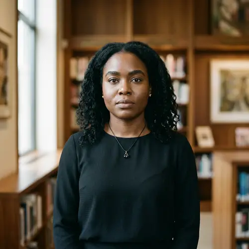 Stunning Portrait of an African Woman in Black Attire