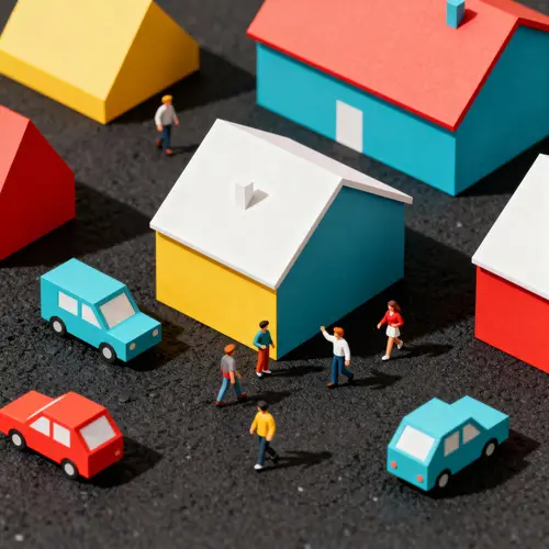 Vibrant Isometric Cityscape in 3D Perspective