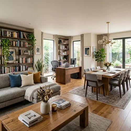 Contemporary Furniture for Living Room, Study, and Dining Room