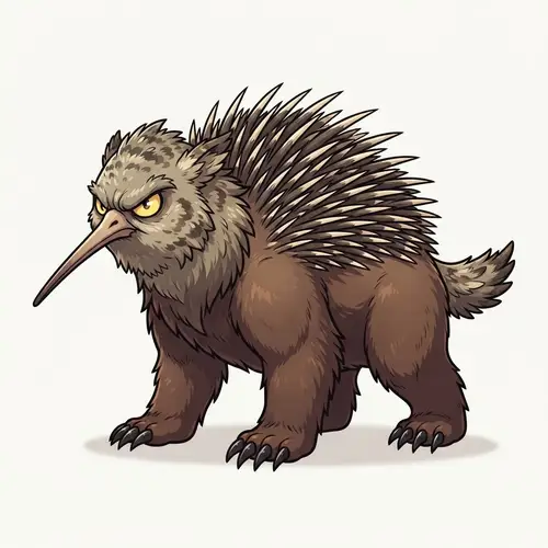 Hybrid Pokémon Creature: Bear, Woodcock, Hedgehog
