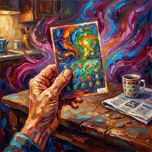 Post-Impressionism Oil Painting | Fortunate Lottery Ticket