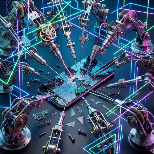 Abstract Cellphone Repair: The Art of Precision