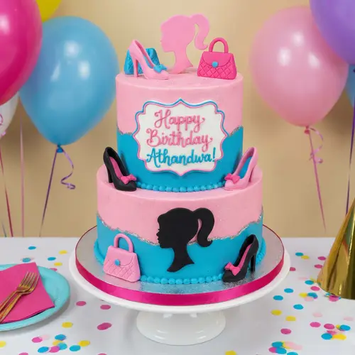 Barbie Themed Birthday Cake for Athandwa