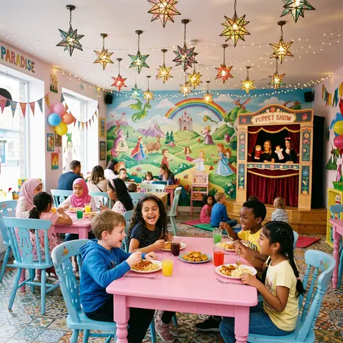 Cheerful Children's Restaurant with Playful Elements