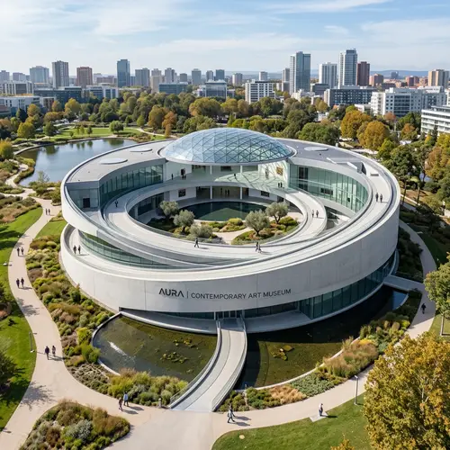 Modern Circular Minimalist Museum Design