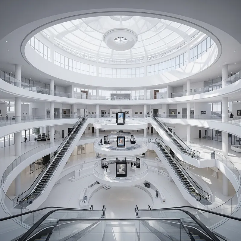 Modern Circular Minimalist Museum Design