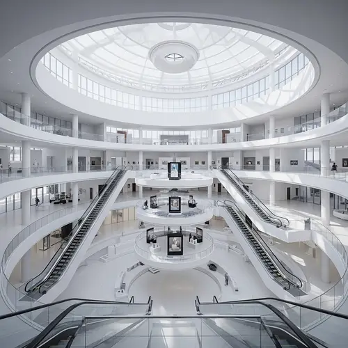 Modern Circular Minimalist Museum Design