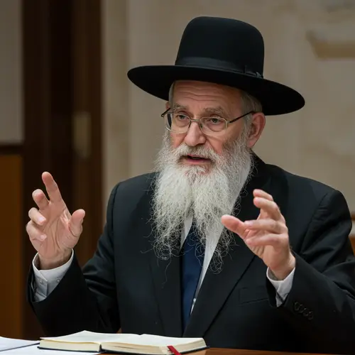 Brilliant Brazilian Rabbi Giving a Lecture