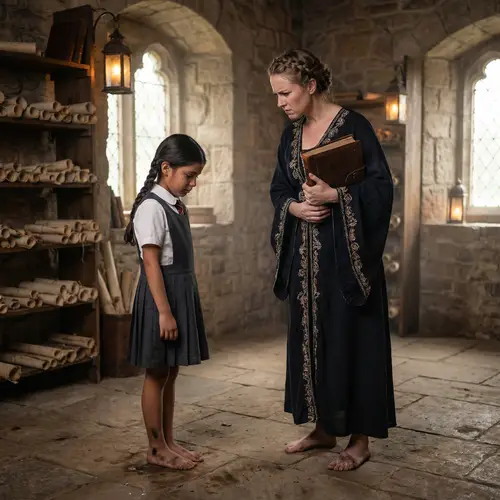 Fantasy Classroom: Teacher and Student Scene