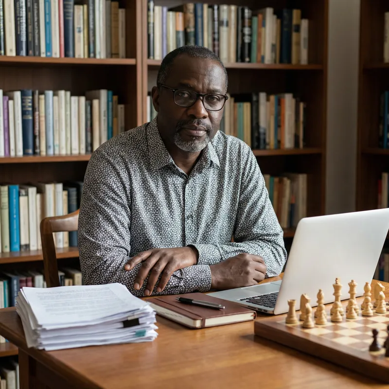 Powerful Mindset: Black Man With Determination Powerful Mindset: Black Man With Determination