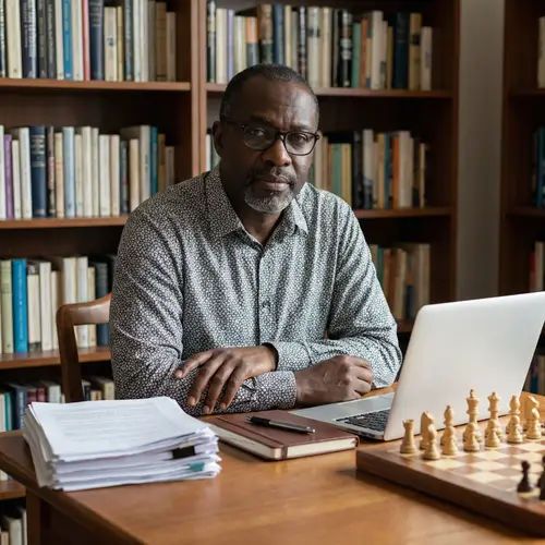 Powerful Mindset: Black Man With Determination