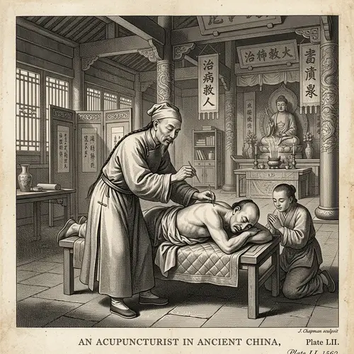 Ancient Chinese Acupuncture Art Print