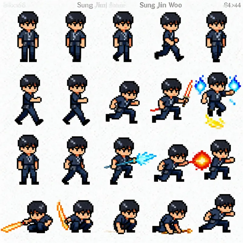 Pixel Art Sprite Sheet for Indie Games Pixel Art Sprite Sheet for Indie Games