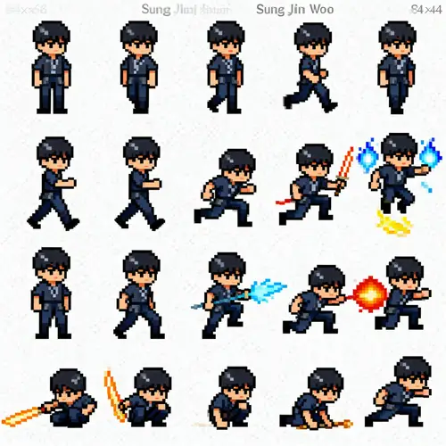 Pixel Art Sprite Sheet for Indie Games