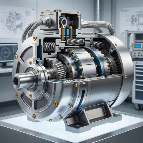 High-Resolution Image of Glossy New Motor | Modern Engineering Practices