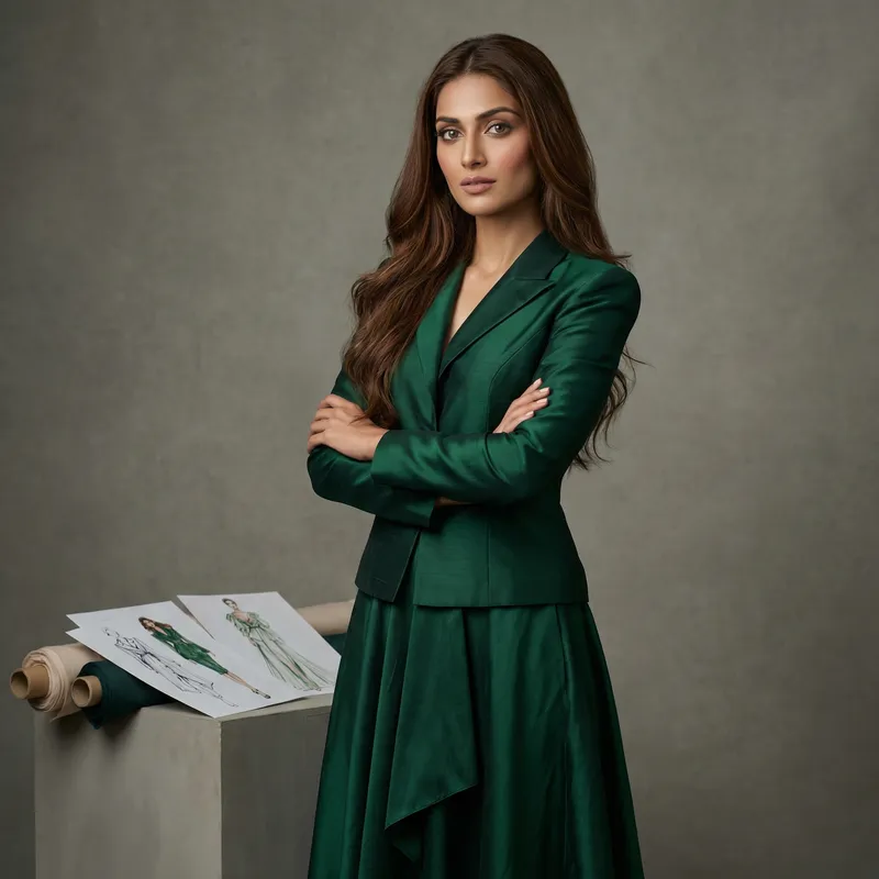 Elegance in Fashion: A Portrait of a South Asian Designer