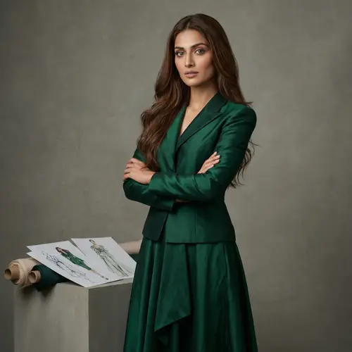 Elegance in Fashion: A Portrait of a South Asian Designer