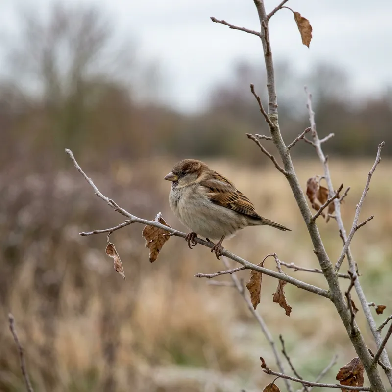 Lonely Small Bird - Discover Nature's Charm