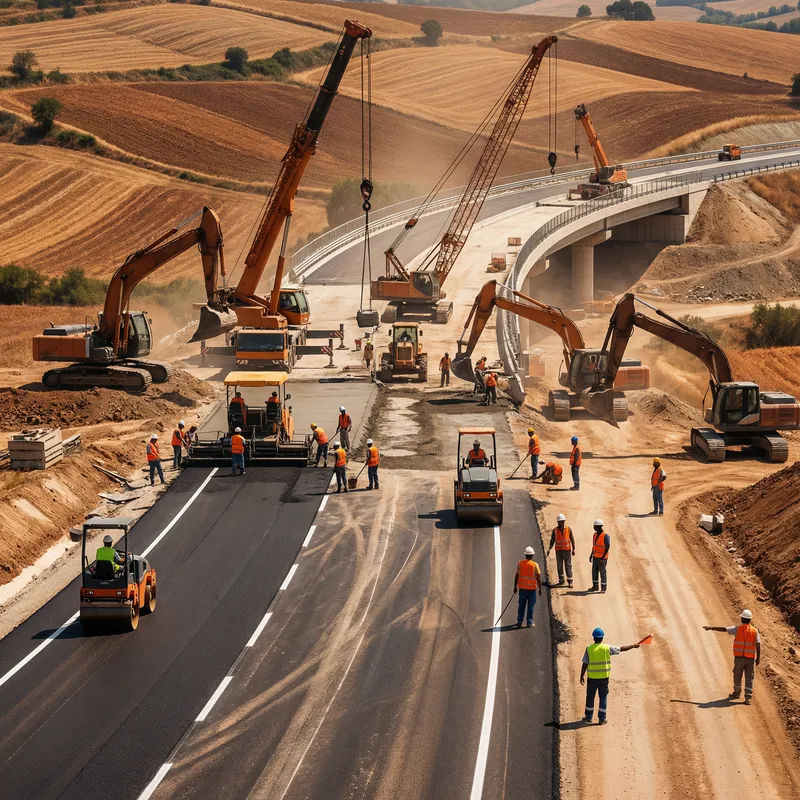 Italian Highway Construction: Earth Tones & Bold Design Italian Highway Construction: Earth Tones & Bold Design
