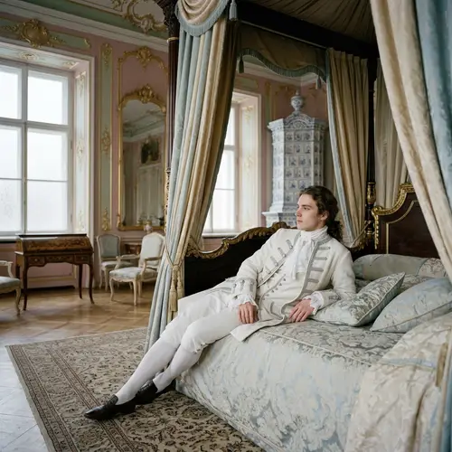18th Century Russian Fashion Elegance in Winter Palace