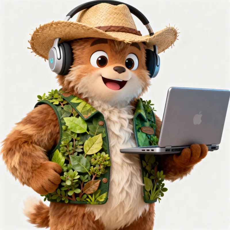 Charming Cartoon Mascot for Brands and Teams