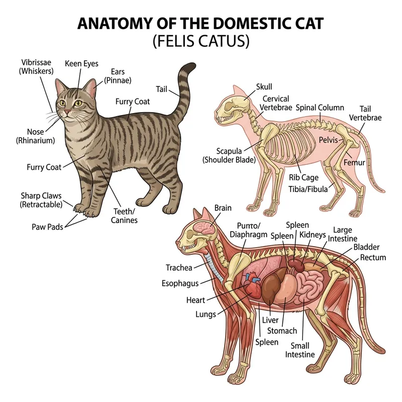 Cat Anatomy: Understanding Internal & External Structure
