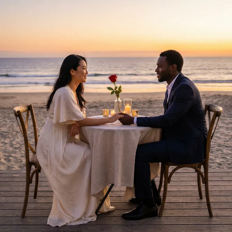 Rekindle Spark in Marriage with Sultry Style & Charm | Romantic Beach Dinner Rekindle Spark in Marriage with Sultry Style & Charm | Romantic Beach Dinner