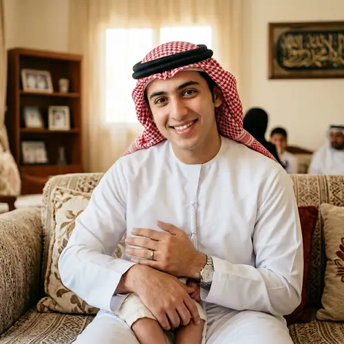 Arab Man with Baby Face - Unique Portraits