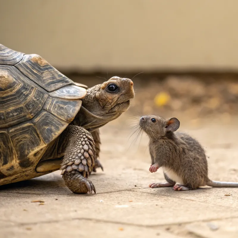 Turtle and Mouse: A Unique Animal Friendship Turtle and Mouse: A Unique Animal Friendship