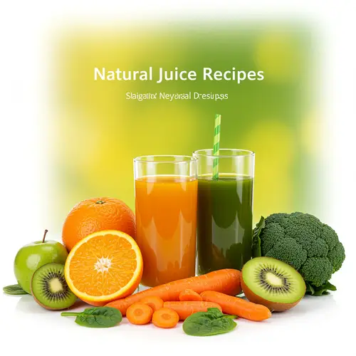 Natural Juice Recipe Book Cover