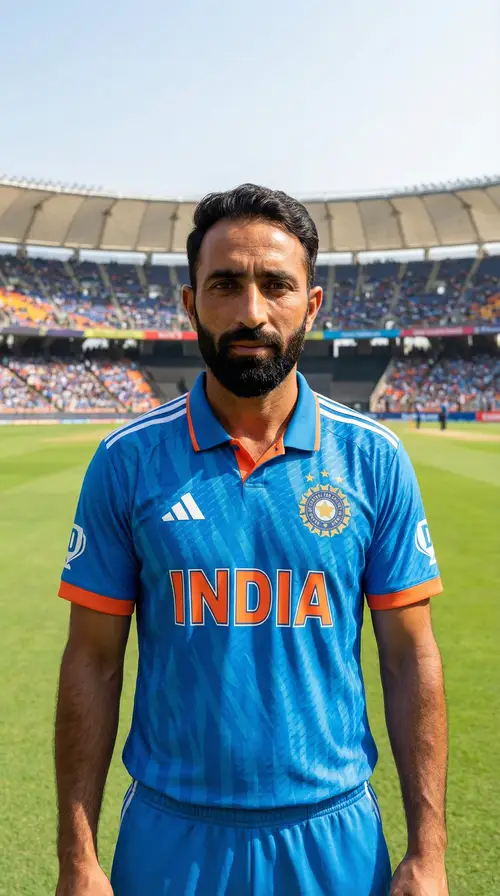 Official Indian T20 Jersey | Cricket Fan Photo