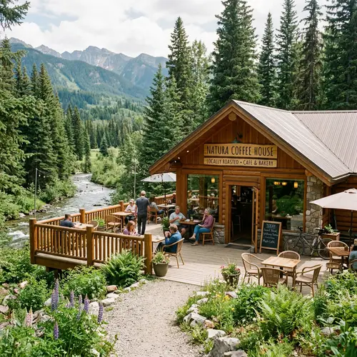 Nature-Centric Coffee Shop Experience