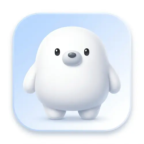 Cute Simple Character App Logo Design