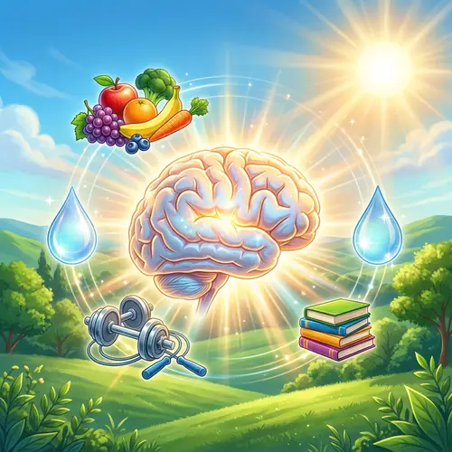 Vibrant Brain Health | Mental & Physical Wellness Symbols