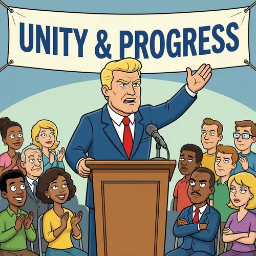 Donald Trump Cartoon Speech: Audience Reactions